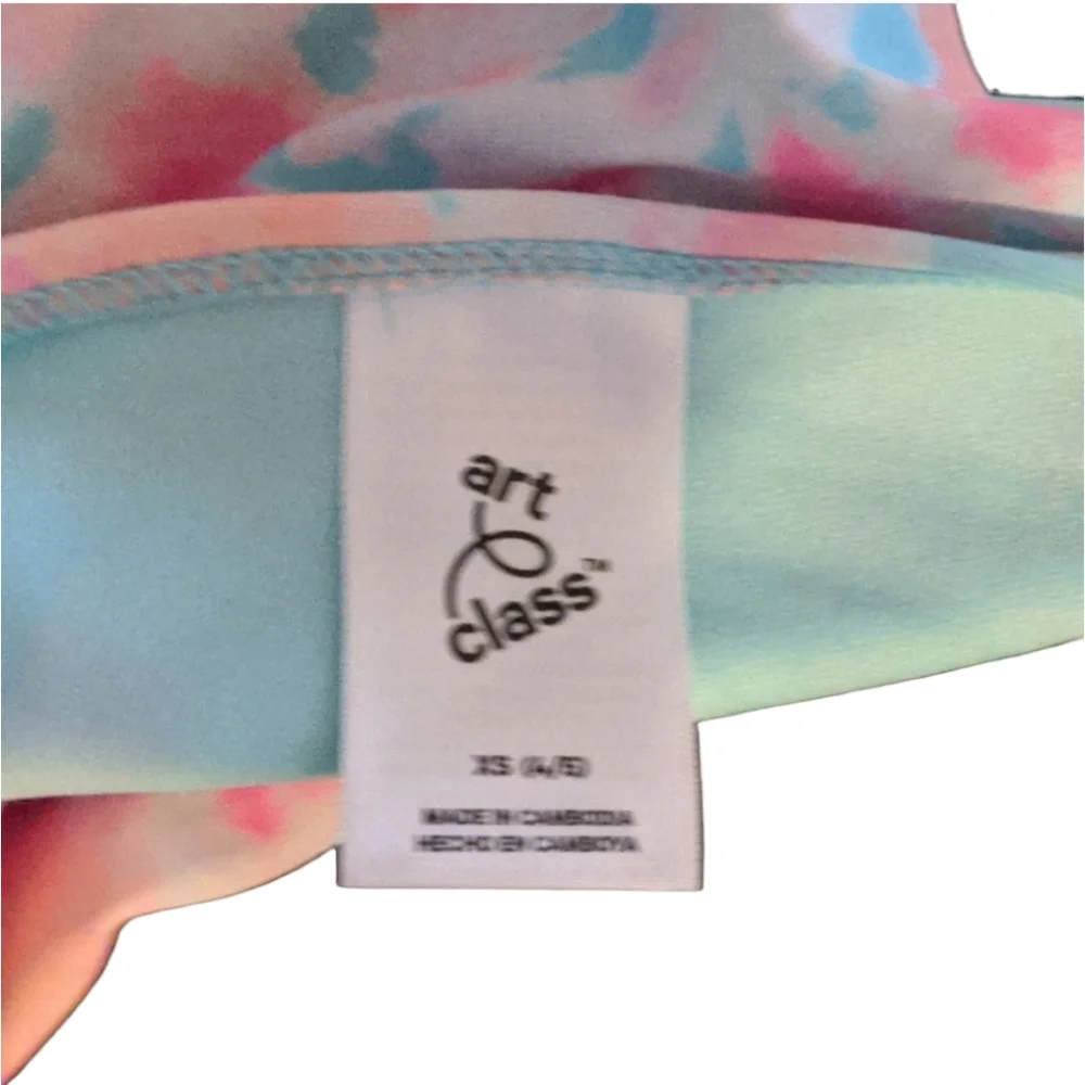 Art Class UPF 50+ Girls Tie-Dye Bikini Bottom Only Size XS (4/5) Brand New.